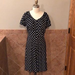 Melissa Page black & white polka dot dress